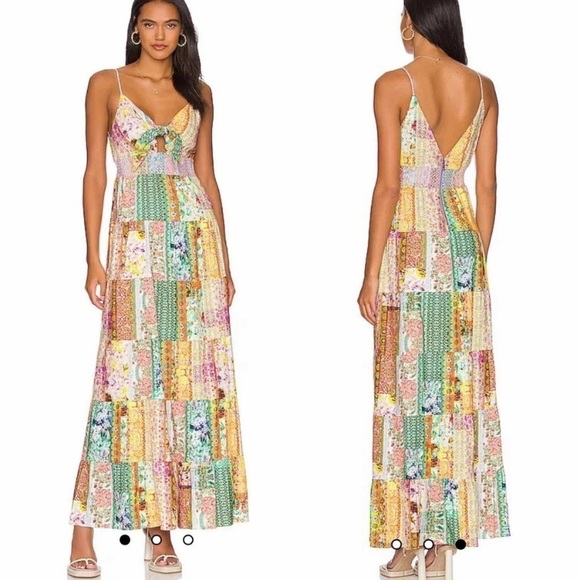 Alice + Olivia Dresses & Skirts - Alice + Olivia Multicolor Patchwork Maxi Dress